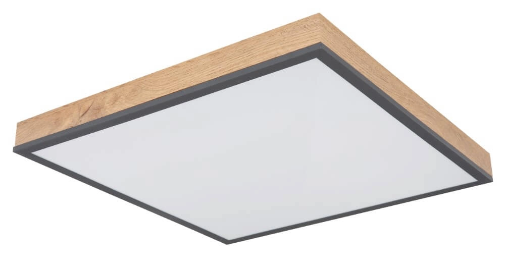 LED-Deckenleuchte aus Holz Doro 45x45cm Globo 9007371418992