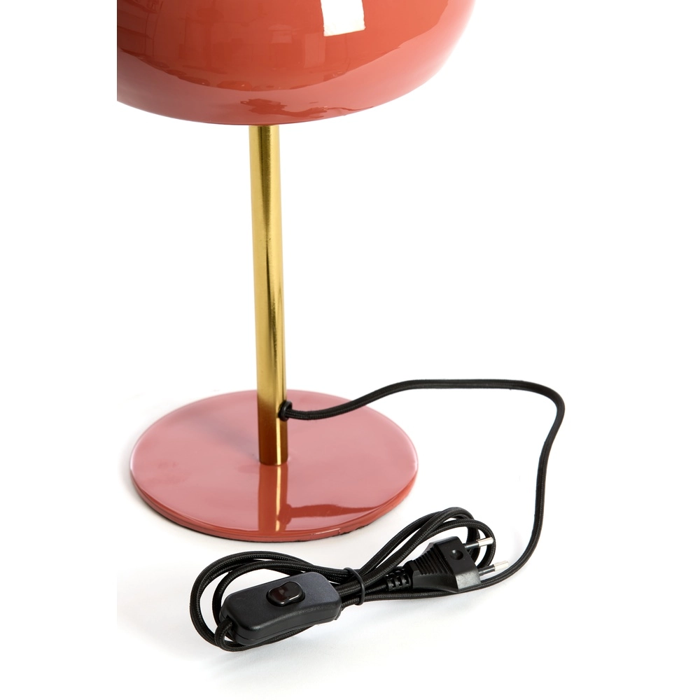 Tischlampe Surin Ø 22cm – glänzende Koralle mit Gold Light & Living 8717807743420
