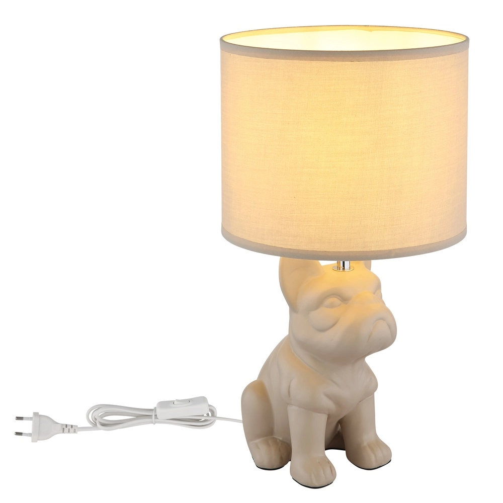 Tischlampe Dogo sandbraun Globo 9007371578672