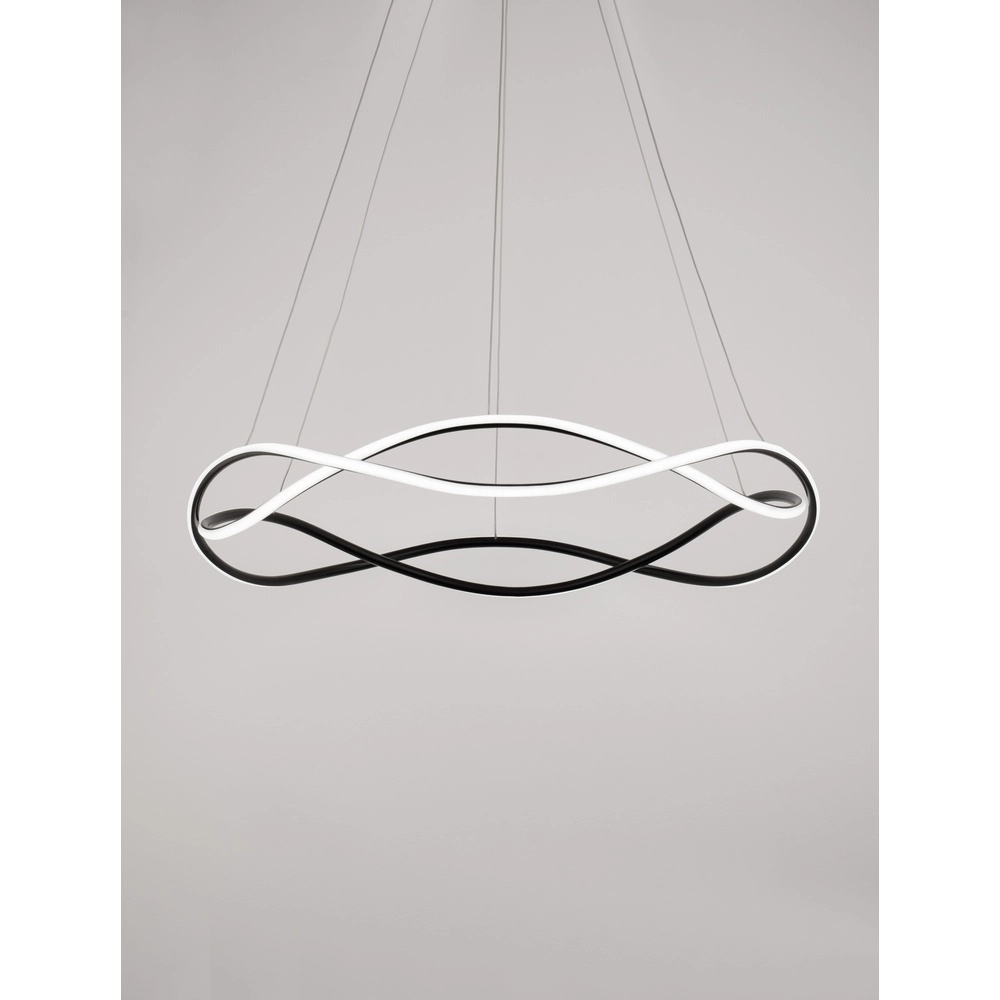 Design-Pendelleuchte Jinal schwarz Ø 80cm