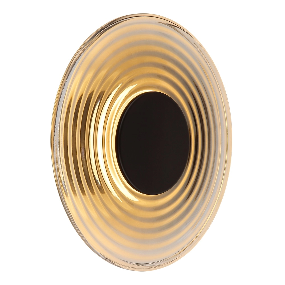 Goldene Wandlampe Janell Schwarz