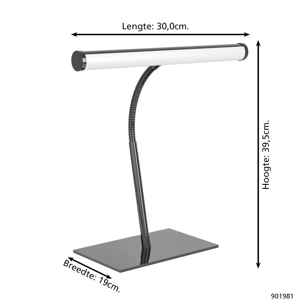 Schreibtischlampe Riccione nickel matt Eglo 9008606357987