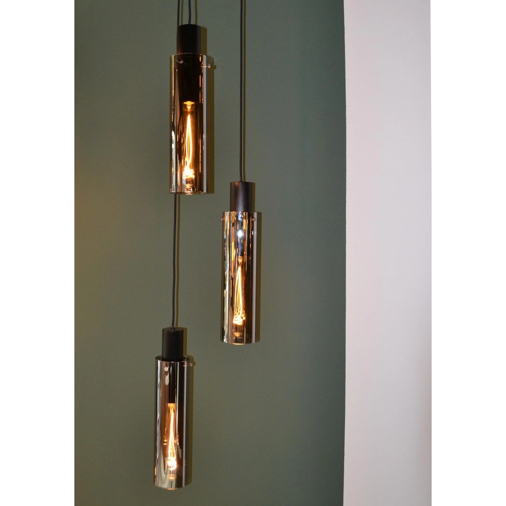 3-Licht Pendellampe Orlando Rauchglas Lucide 5411212740731