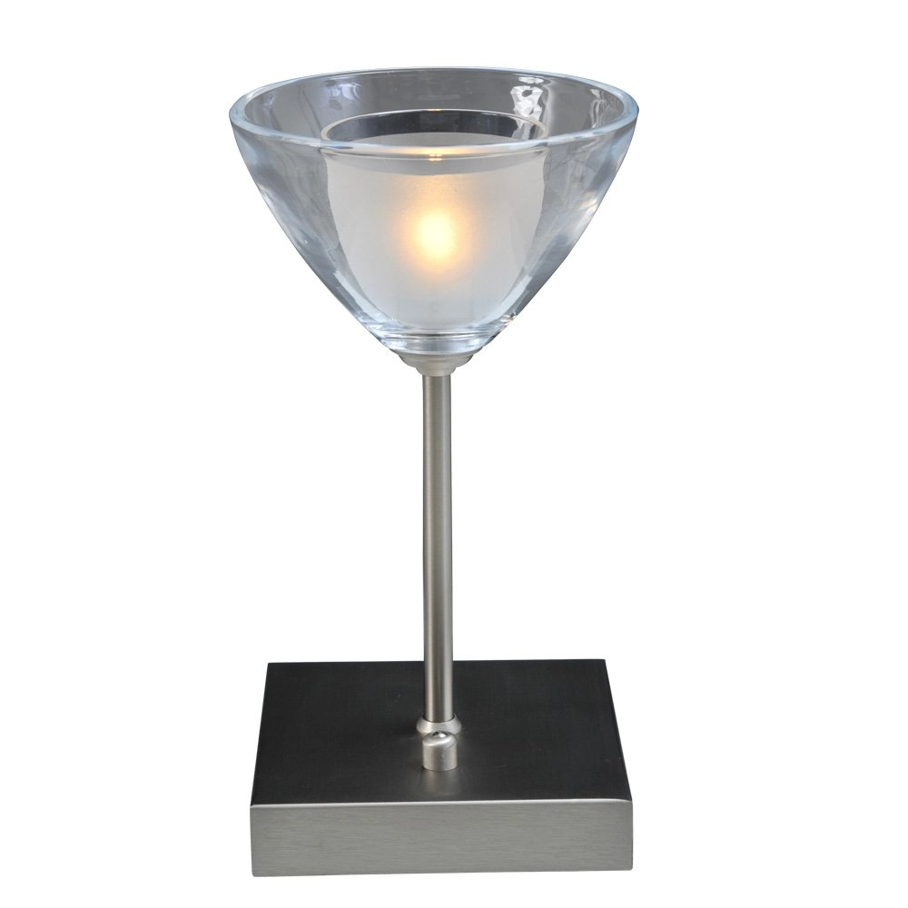 LED Tischlampe Caterina LED 20 cm metallic-grau Masterlight 8718121210605