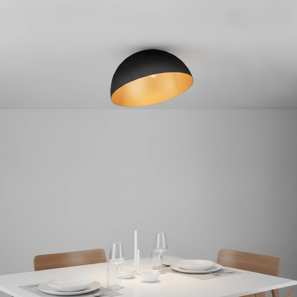 Deckenlampe Onia schwarz mit gold Ø 50cm