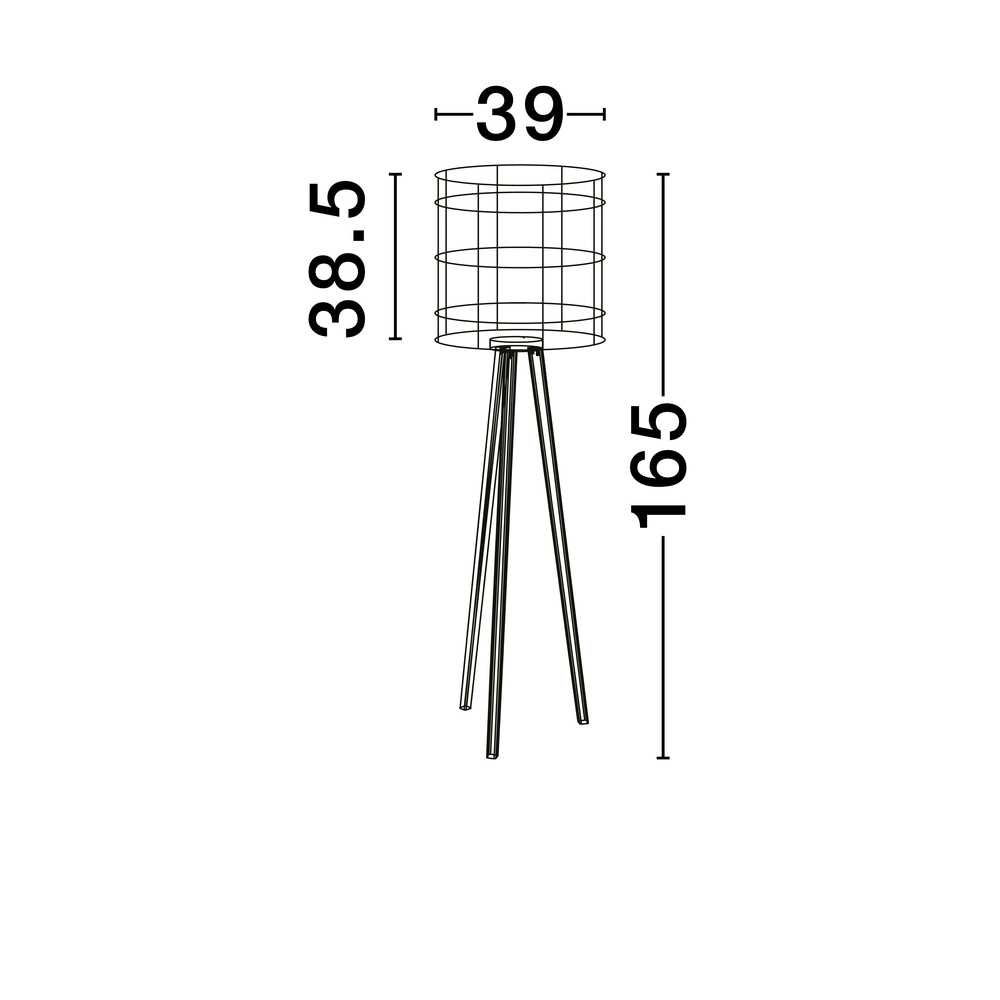 Stehlampe Plette Rattan Lyora 5212017453006