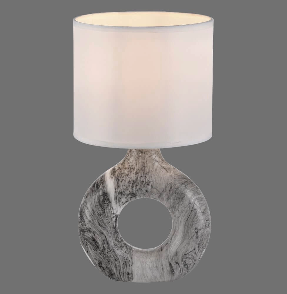 Tischlampe Carara grau Just Light 4043689004835