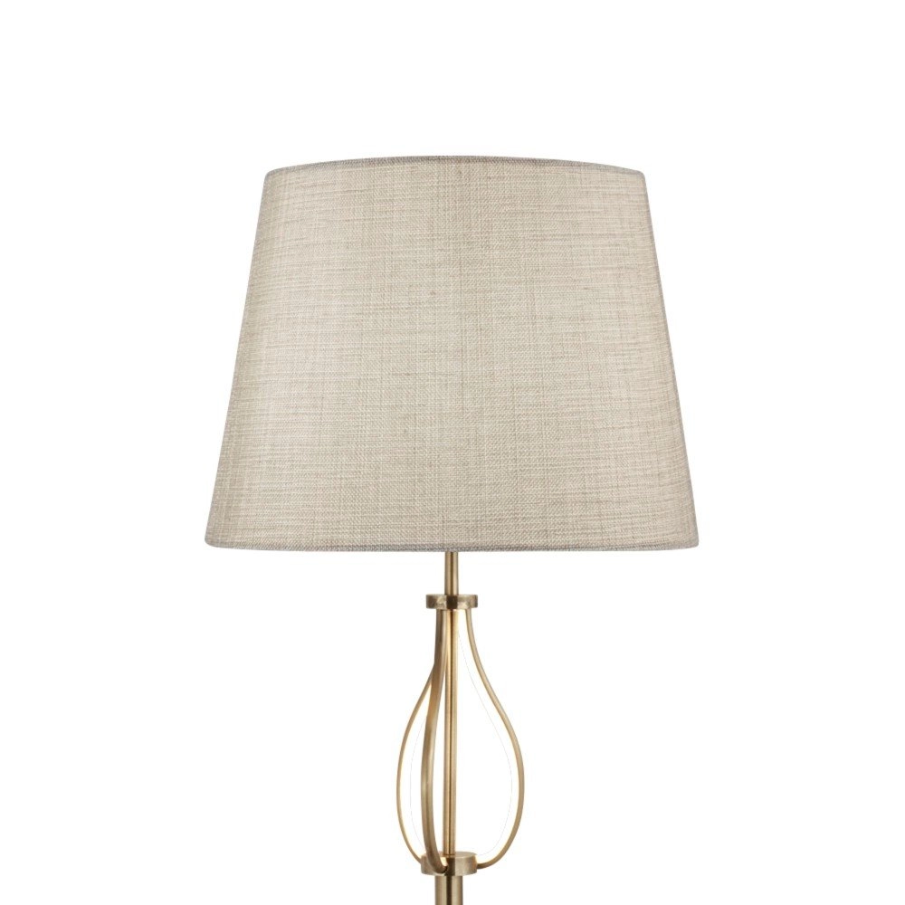 Stehleuchte Vegas Bronzebraun mit Taupe Searchlight 5053423139302