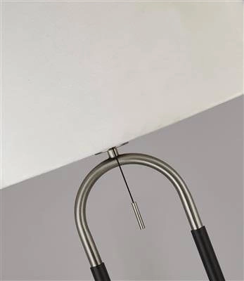 Stehlampe Jazz 161 cm schwarz mit creme Searchlight 5053423193076