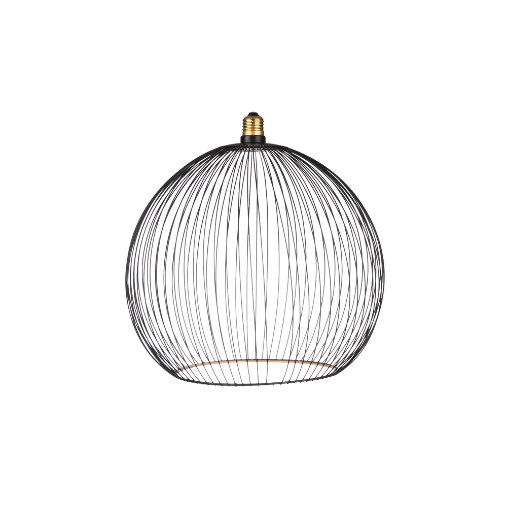 Einzigartige Glühbirne Floating Filo schwarz - 6W - E27 - 450lm - 2200K - Ø 30cm