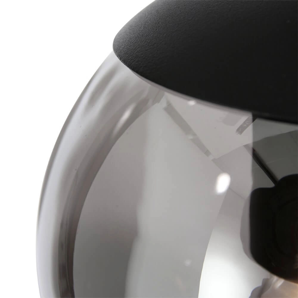 5-flammige Loft-Hängelampe Bolique schwarz mit Rauchglas Steinhauer 8712746133363
