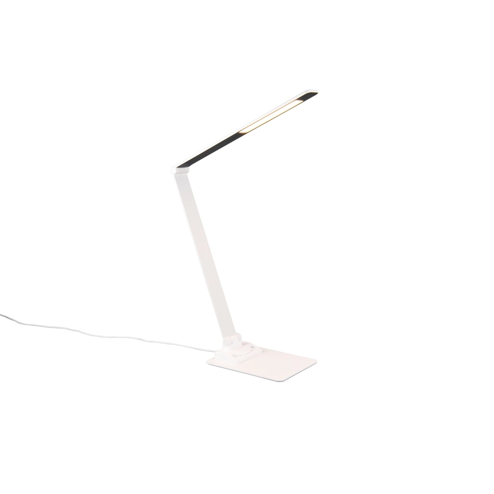 Schreibtischlampe Travis Design Weiß Trio 4017807600193