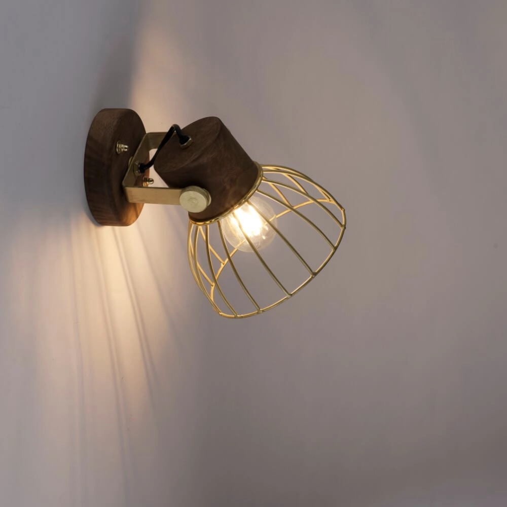 Wandleuchte Alami braunes Messing Just Light 4043689976217
