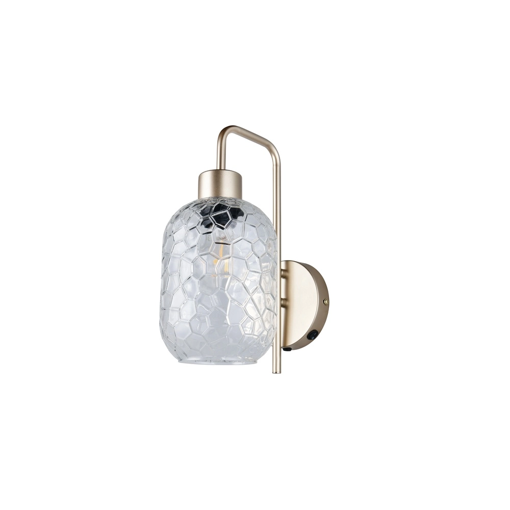 Wandlampe Emelie Gold mit Rauchglas Trio 4017807702583