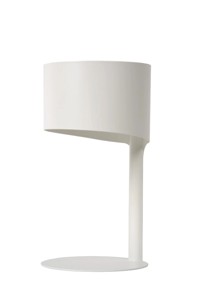 Elegante Tischlampe Knulle Ø 15 cm weiß Lucide 5411212450715