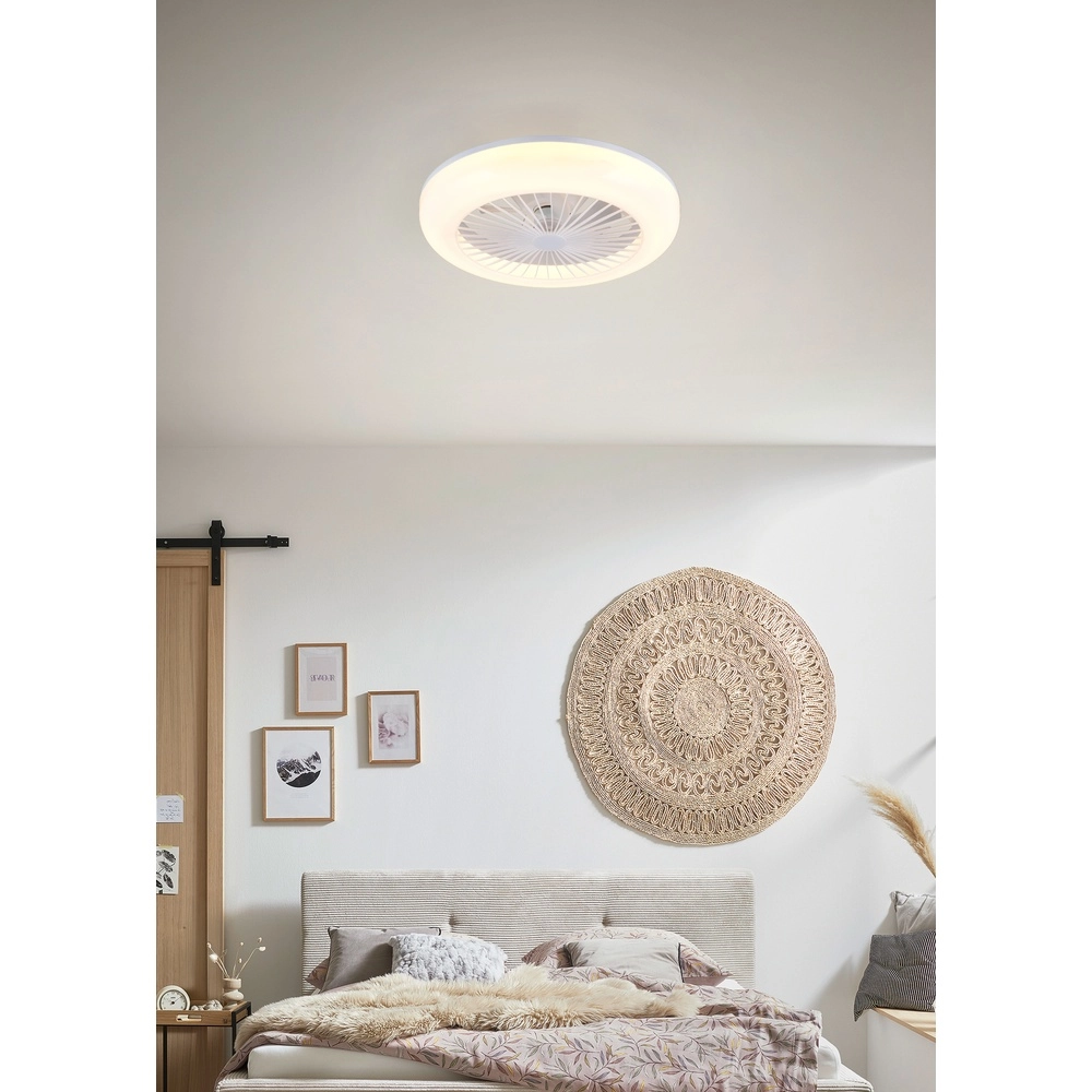 Deckenventilator Mora weiß mit Lampe Trio 4017807650419