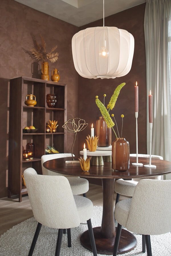 Japandi Pendelleuchte Plumeria creme Ø 60cm Light & Living 8717807651435