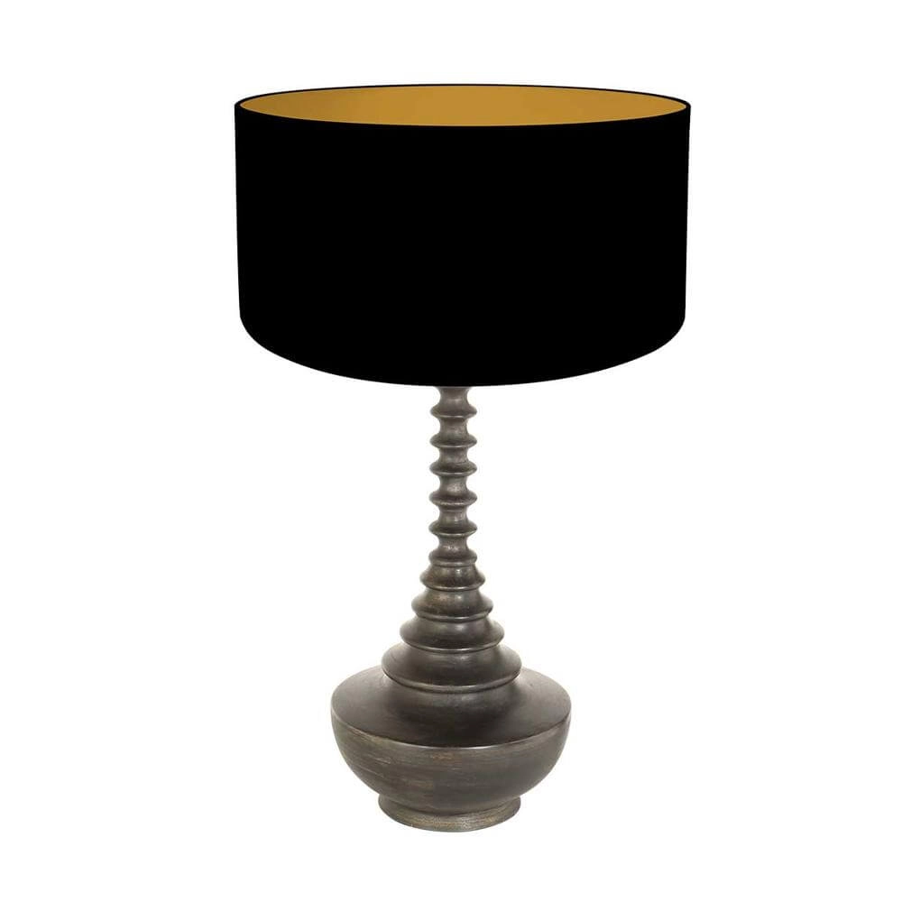 Tischlampe Bois schwarz 65cm Steinhauer 8712746175301