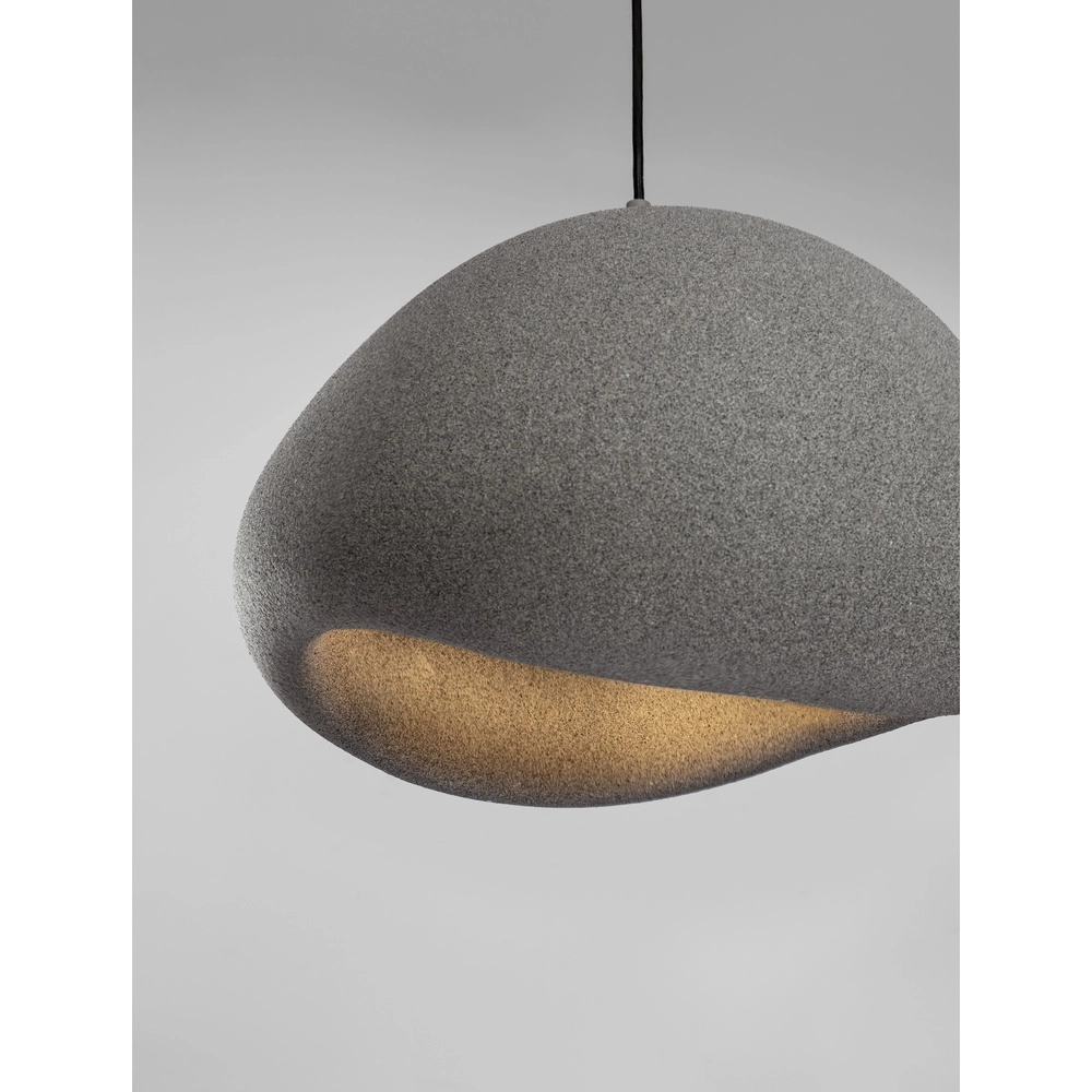 Natürliche Pendelleuchte Aere grau 50cm Lyora 5212017476715