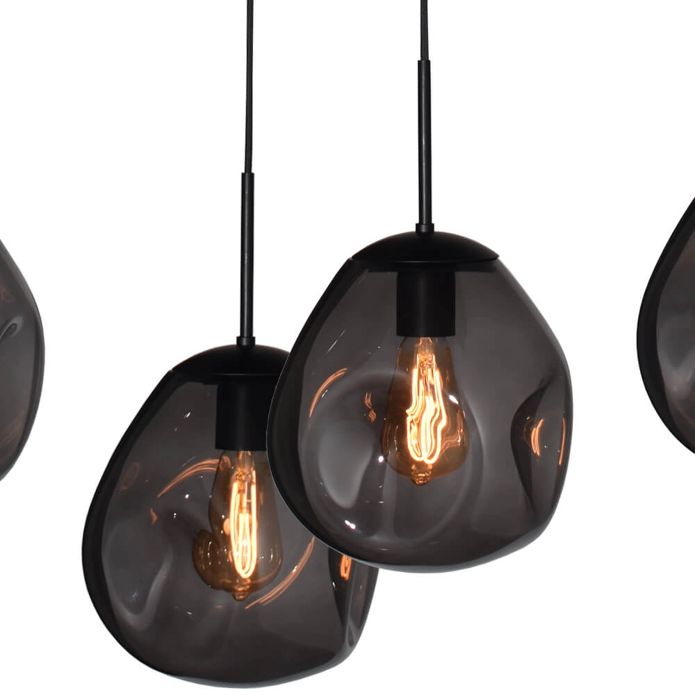 Hängelampe Lava 6x Rauchglas Ø 24cm Masterlight 8718121286242