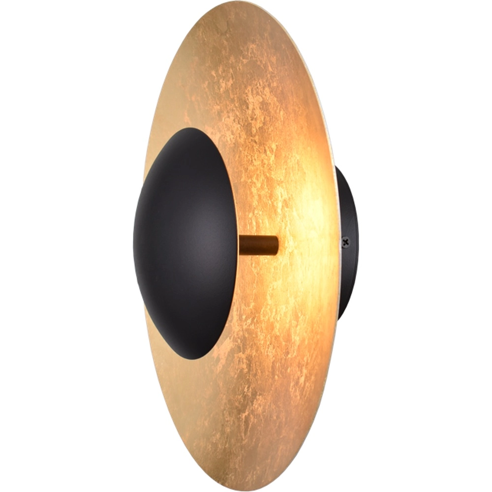 Wandleuchte Zyan schwarz mit gold