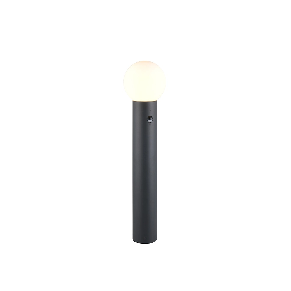 Kugel-Gartenlampe 80 cm Mures Anthrazit mit Sensor Trio 4017807687323