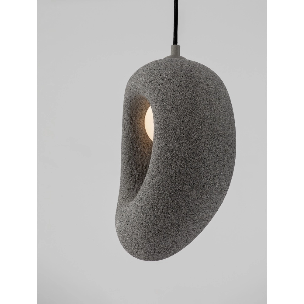 Natürliche Pendelleuchte Tempus grau 30cm Lyora 5212017476838