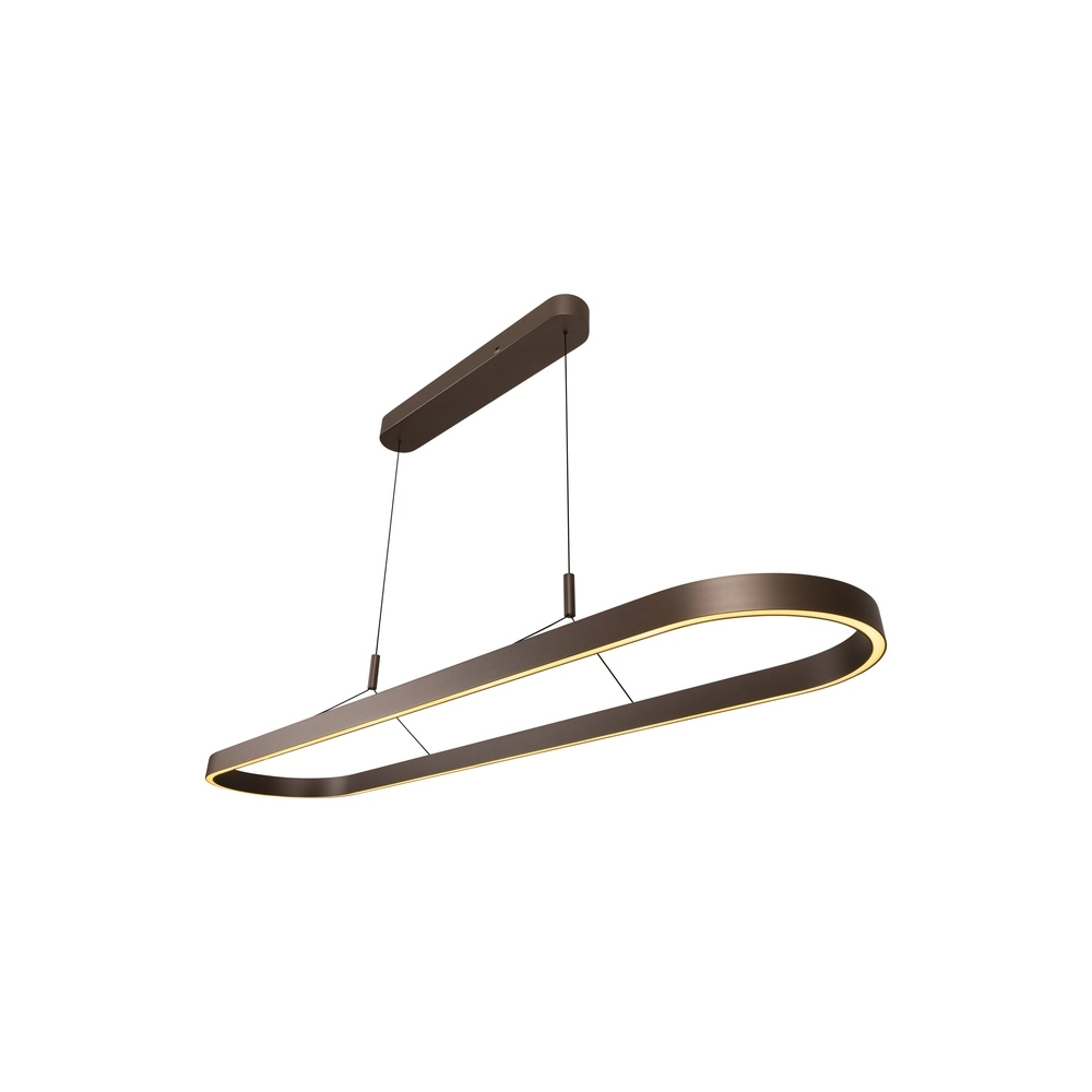 Ovale Pendellampe Liane Rostbraun Lucide Vibes 5411212461117