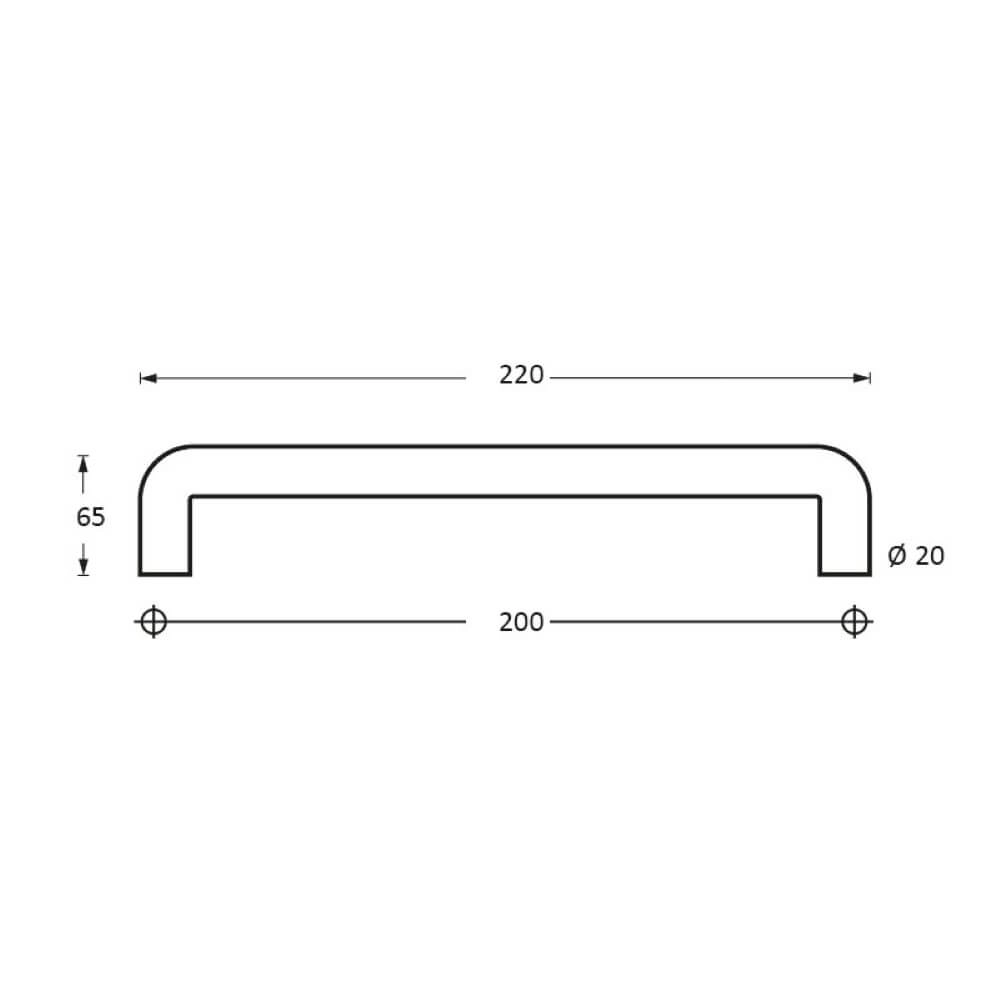 Türstifte U-Form Gripon 22cm Edelstahl Intersteel 8714186334485