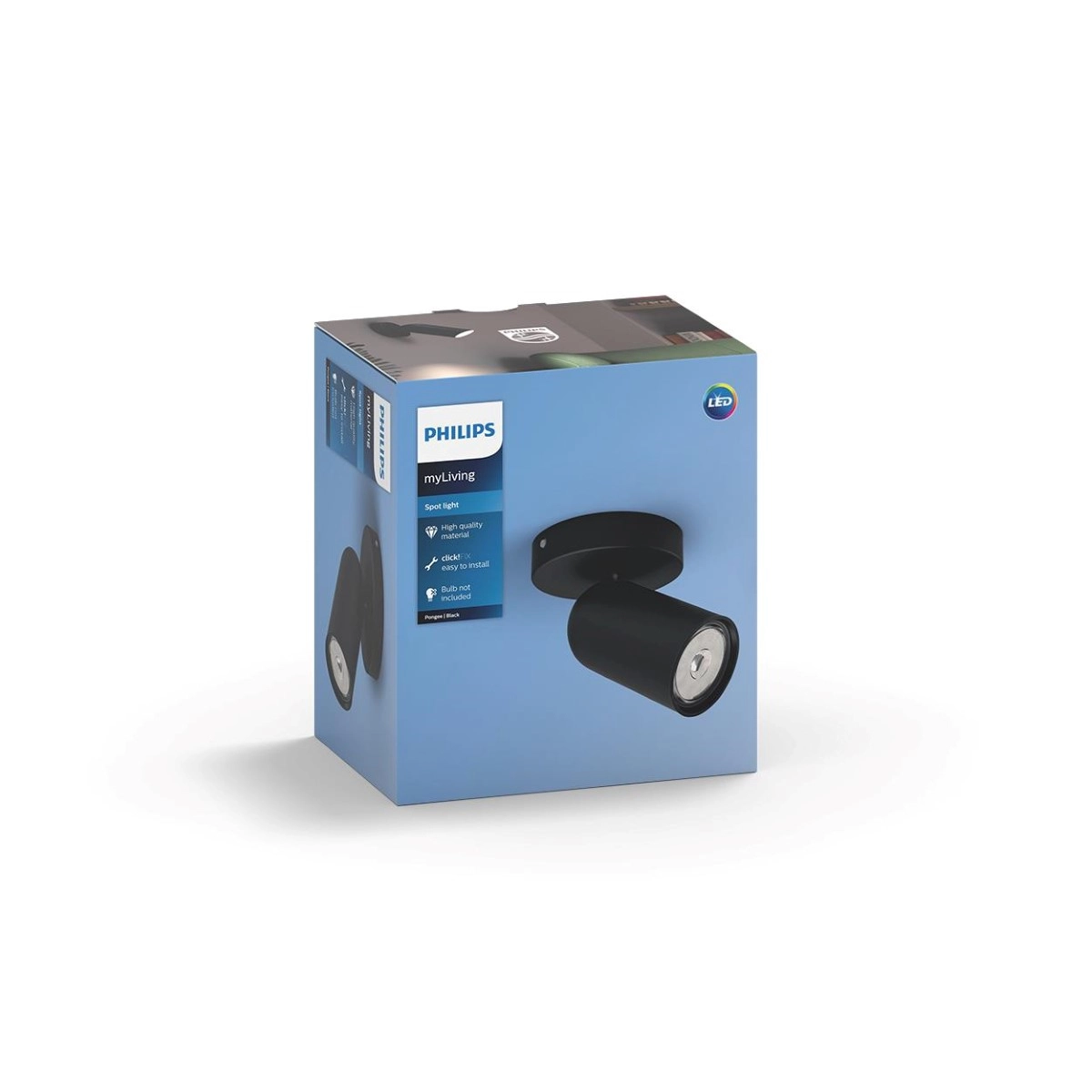 Leuchte Pongee schwarz Philips 8718696164785