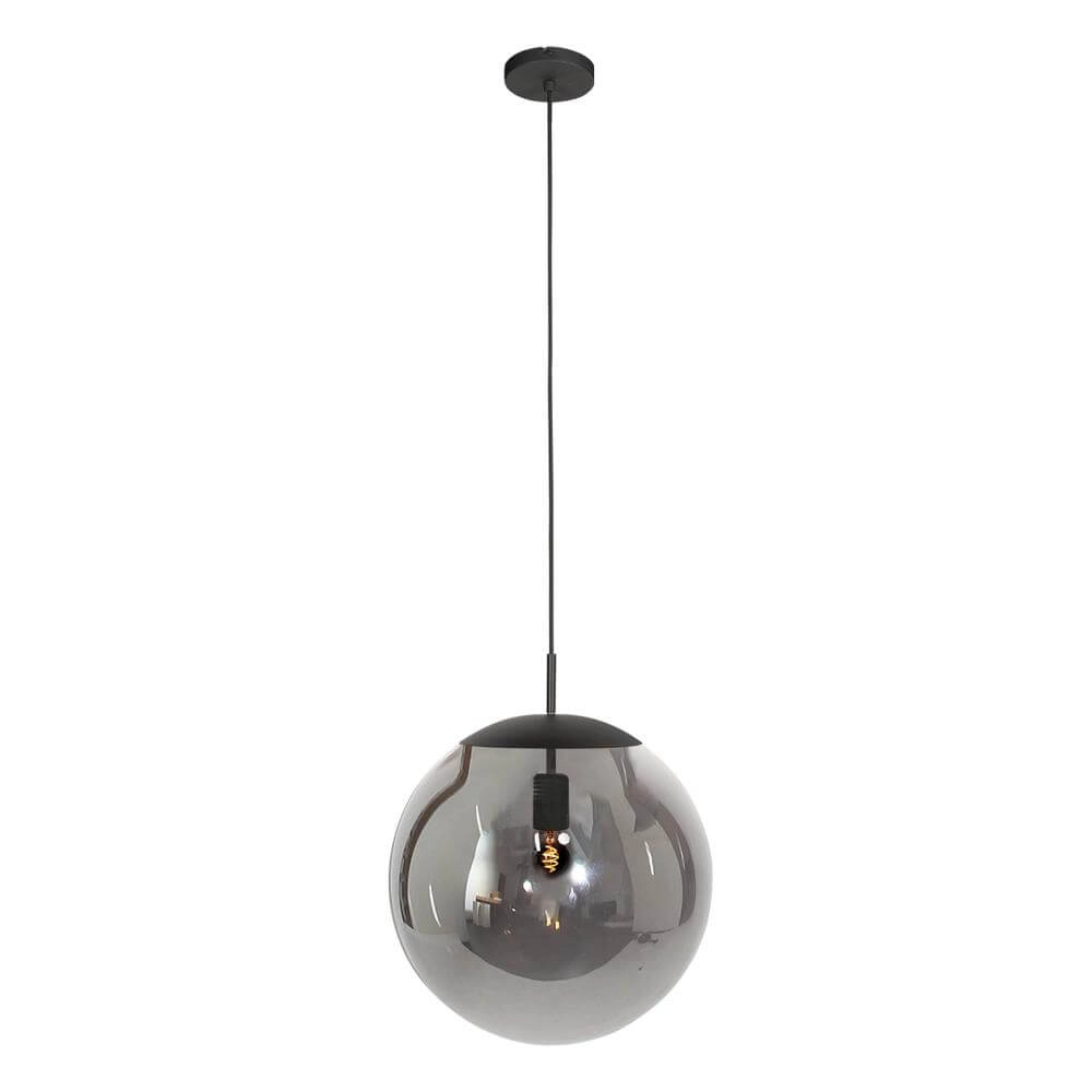 Pendelleuchte Bollique schwarz mit Rauchglas Steinhauer 8712746177558