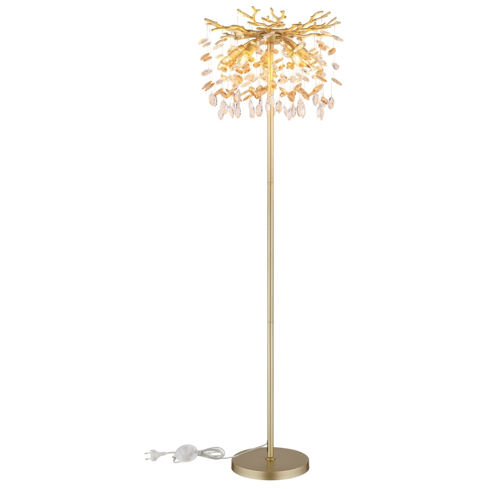 Stehlampe Queena gold Ø 46 cm Globo 9007371533688