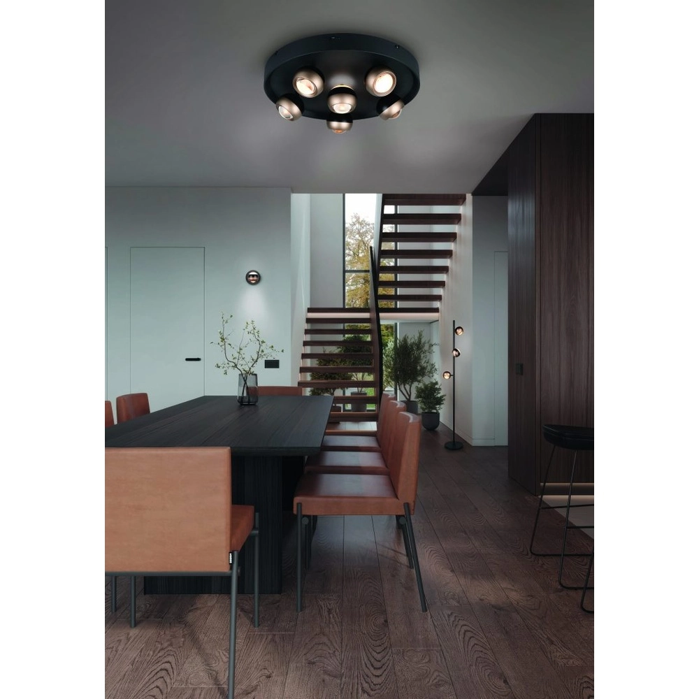 Design-Stehlampe Orbit Schwarz Trio 4017807619065