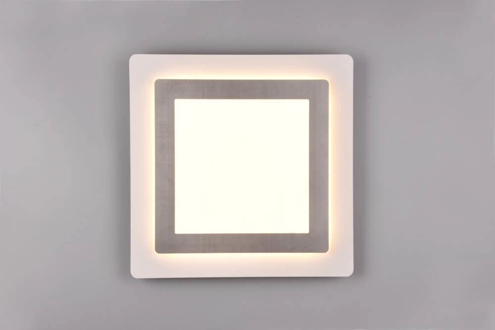 Quadratische Design-Deckenleuchte Morgan Nickel Trio 4017807574395