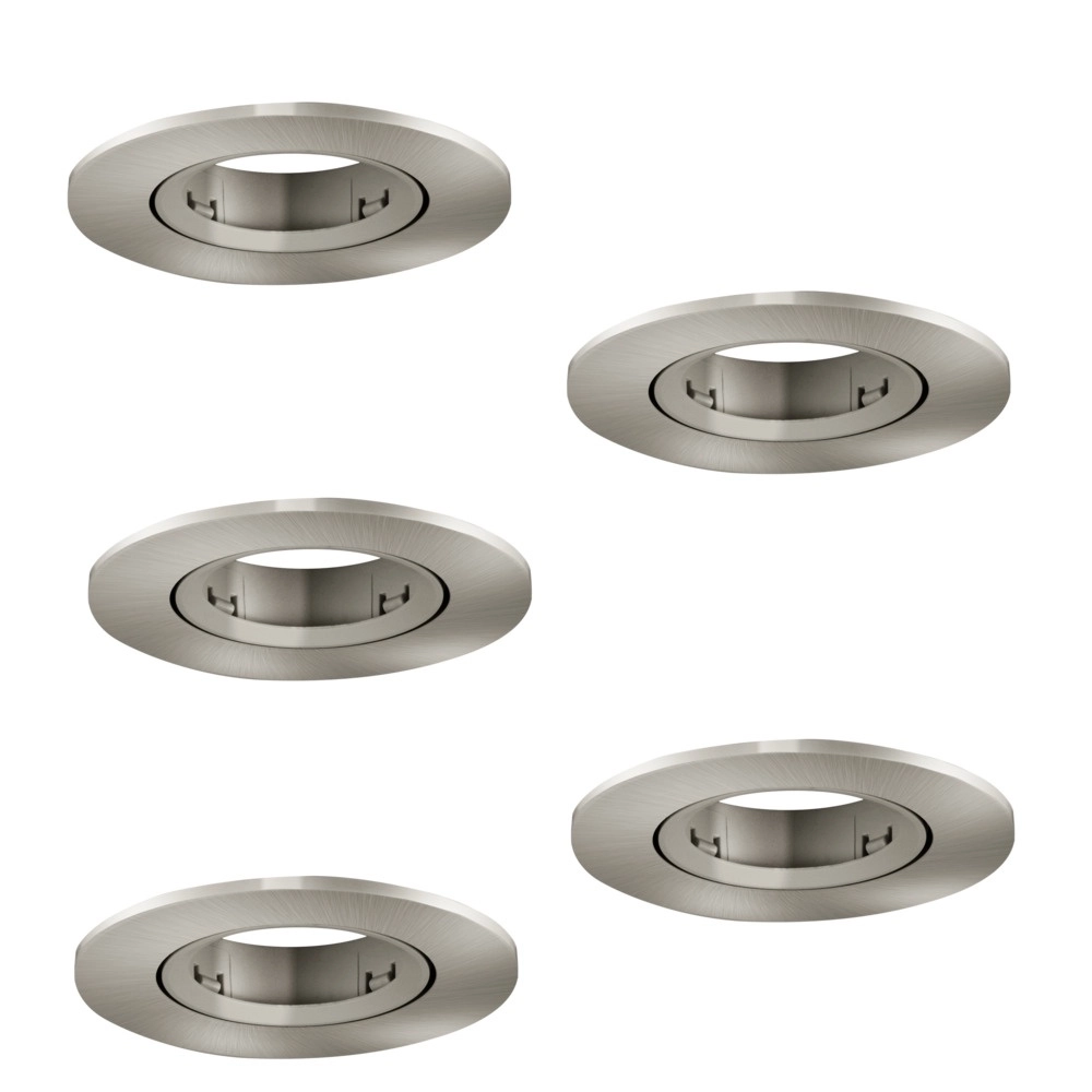 Set mit 5 Einbaustrahlern Barranco nickel Ø 9cm Eglo 9008606359141