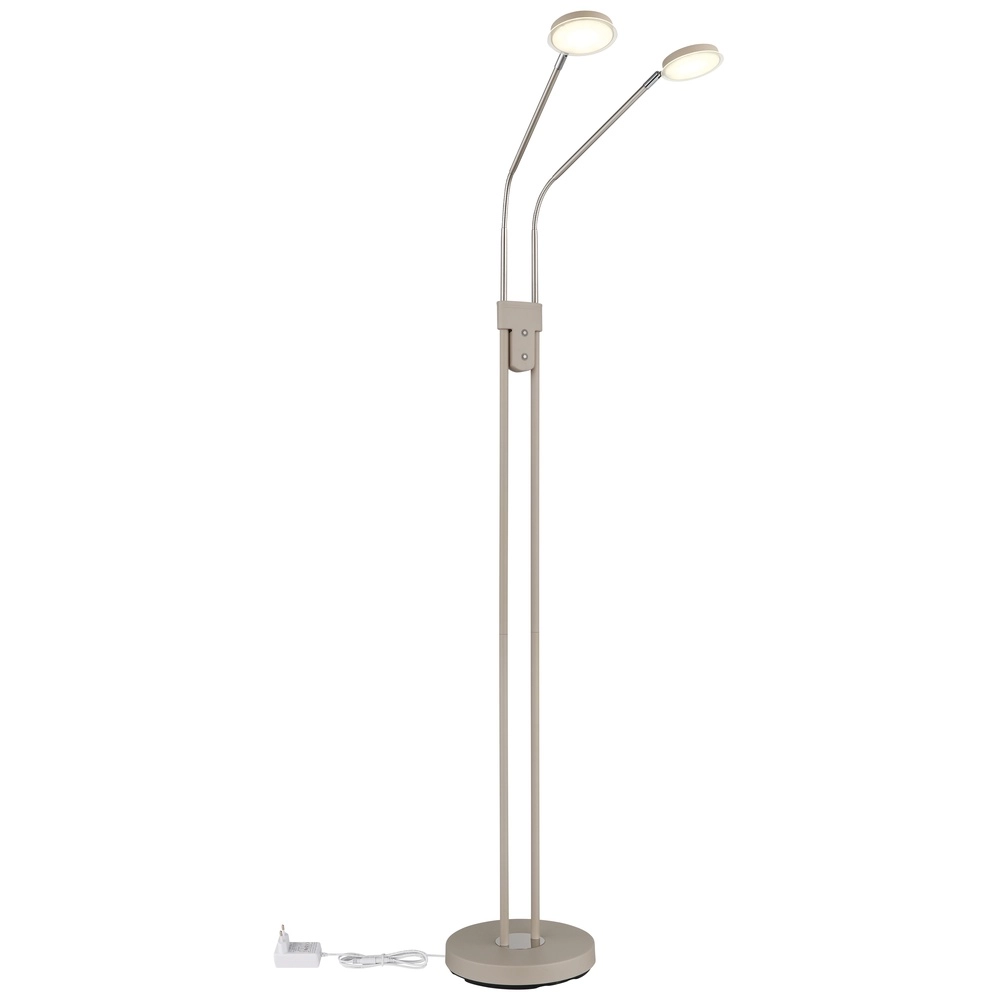 2-Licht-Leselampe Silvio Sandbraun Globo 9007371584048