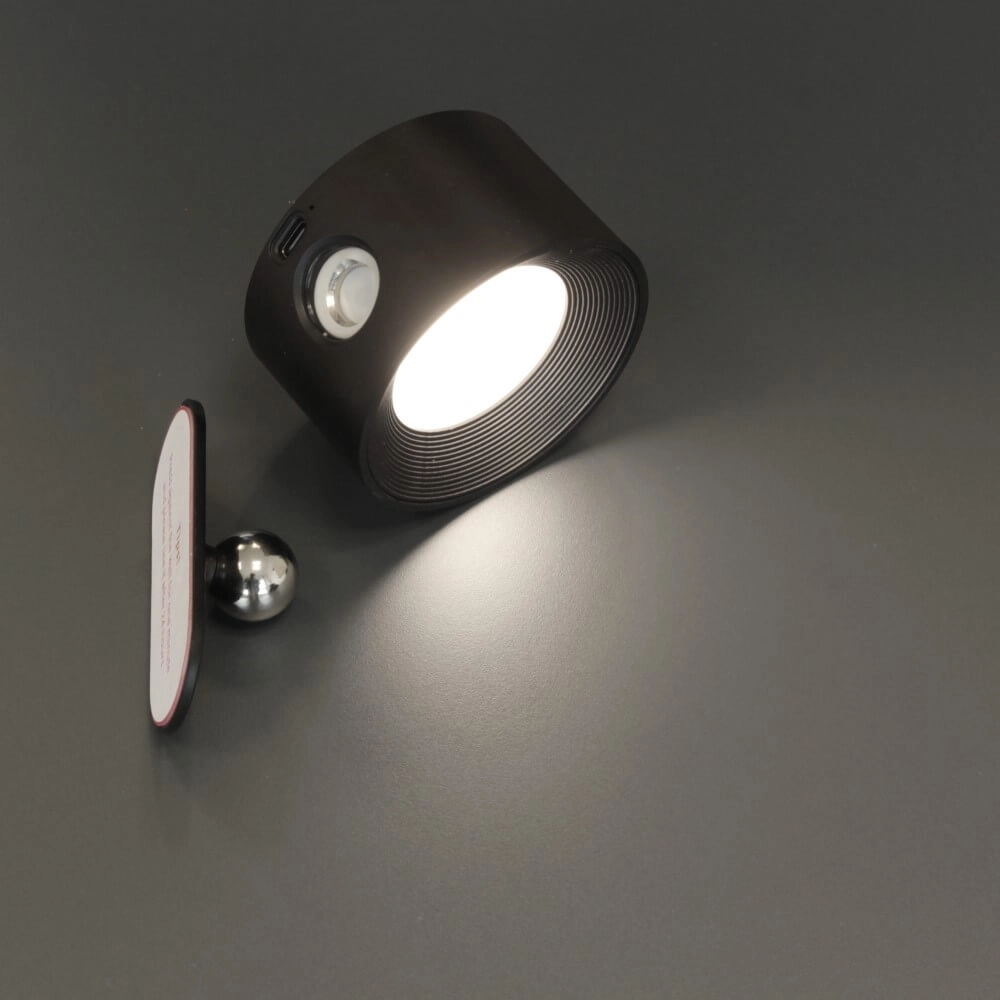 Design-Wandleuchte Magnetics Schwarz Fischer & Honsel 4052231300486