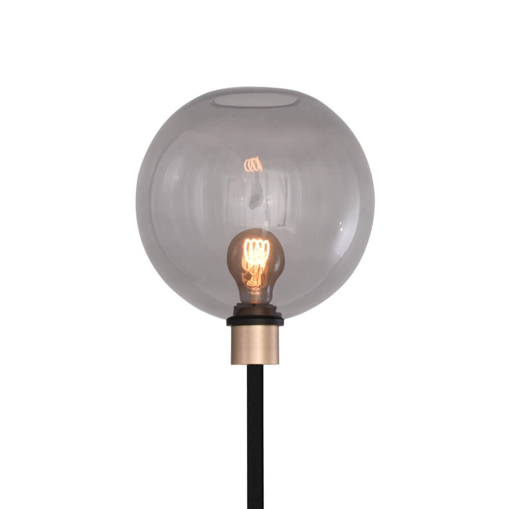 Stehleuchte aus Glas Lazise schwarz mit gold Masterlight 8718121302928