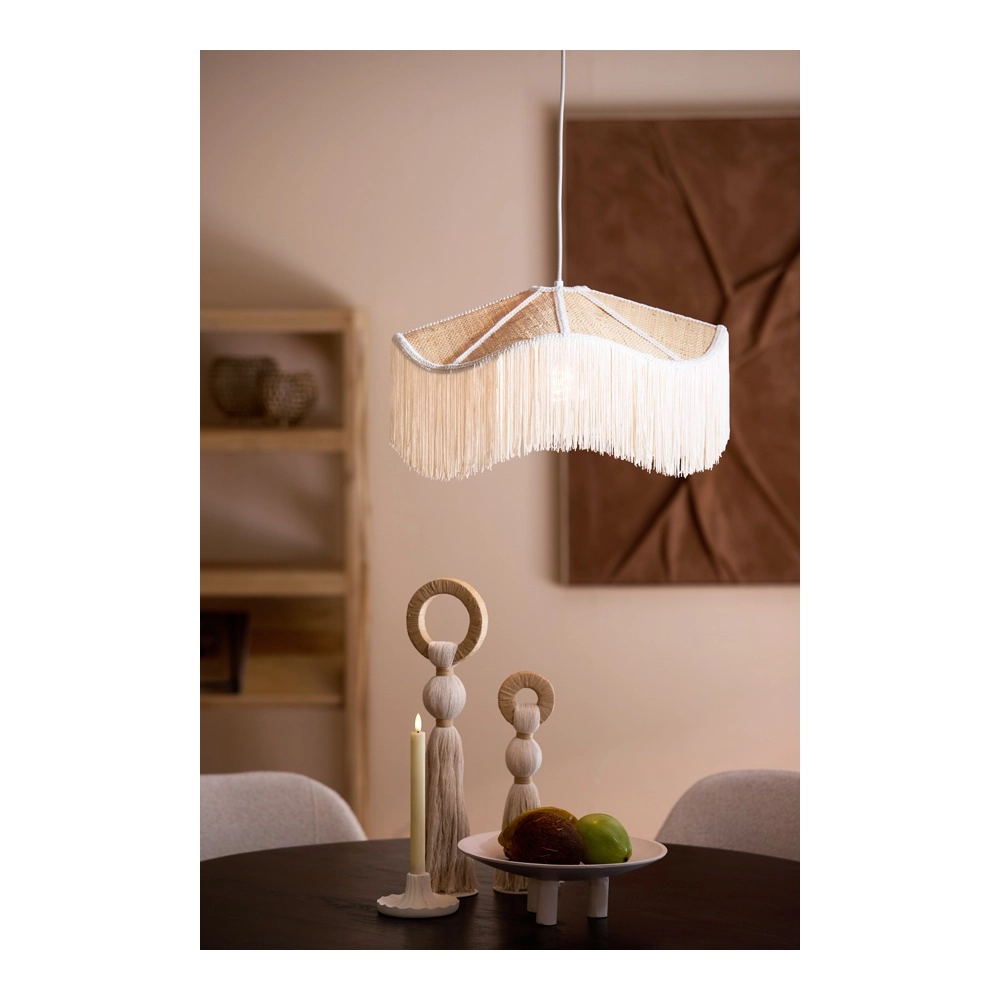 Pendellampe Tiffany weiße Ø 40cm Light & Living 8717807831738