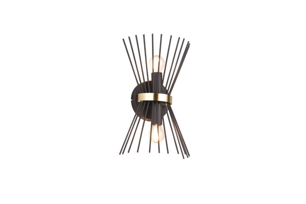 Design-Wandleuchte Rod Schwarz Trio 4017807576795