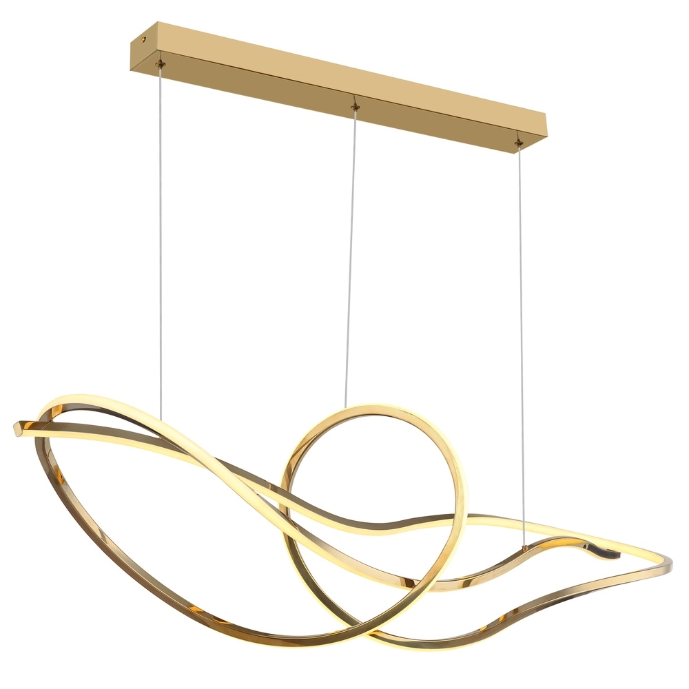 Goldene Pendellampe Iduna Moderne Zeit Globo 9007371507429