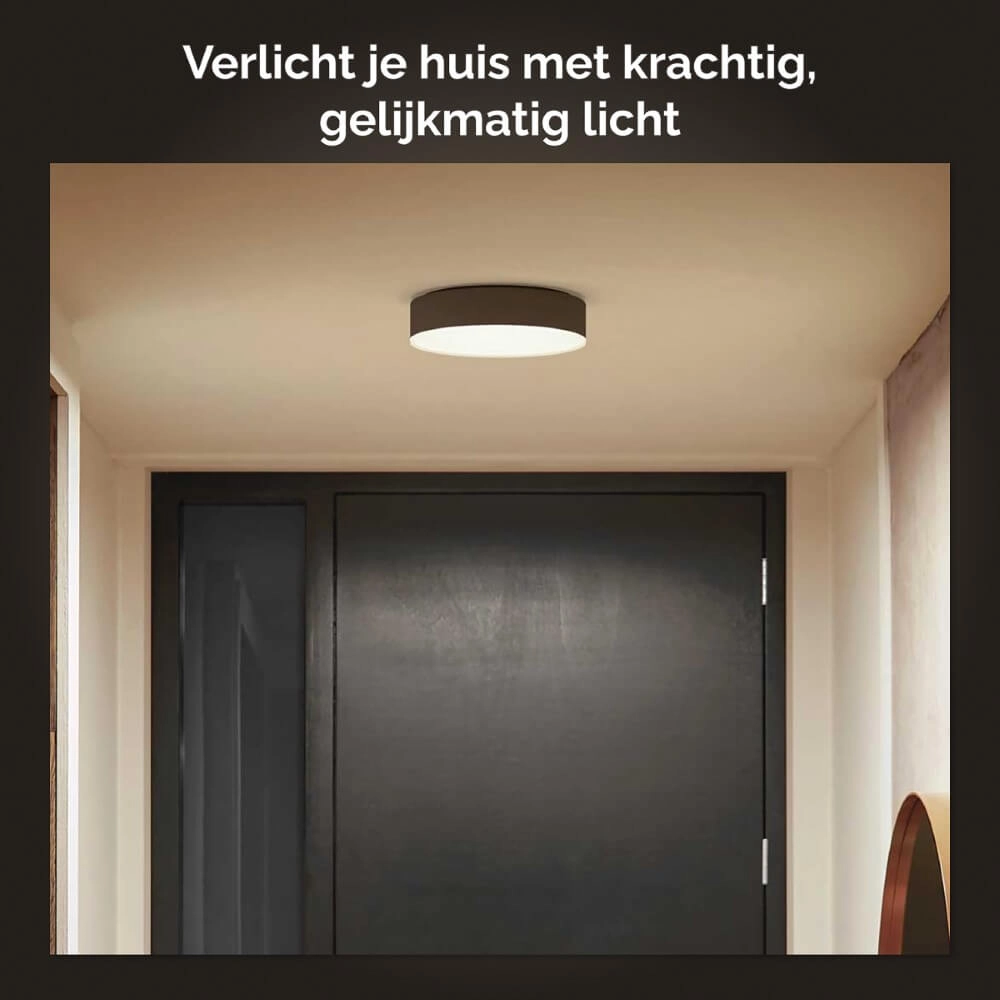 Deckenleuchte Hue Enrave S - White Ambiance Ø 26,1cm schwarz Philips 8718696176429