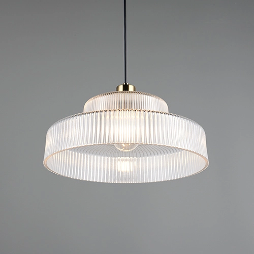 Klassische Pendellampe Abella Transparentes Glas Trio 4017807677706