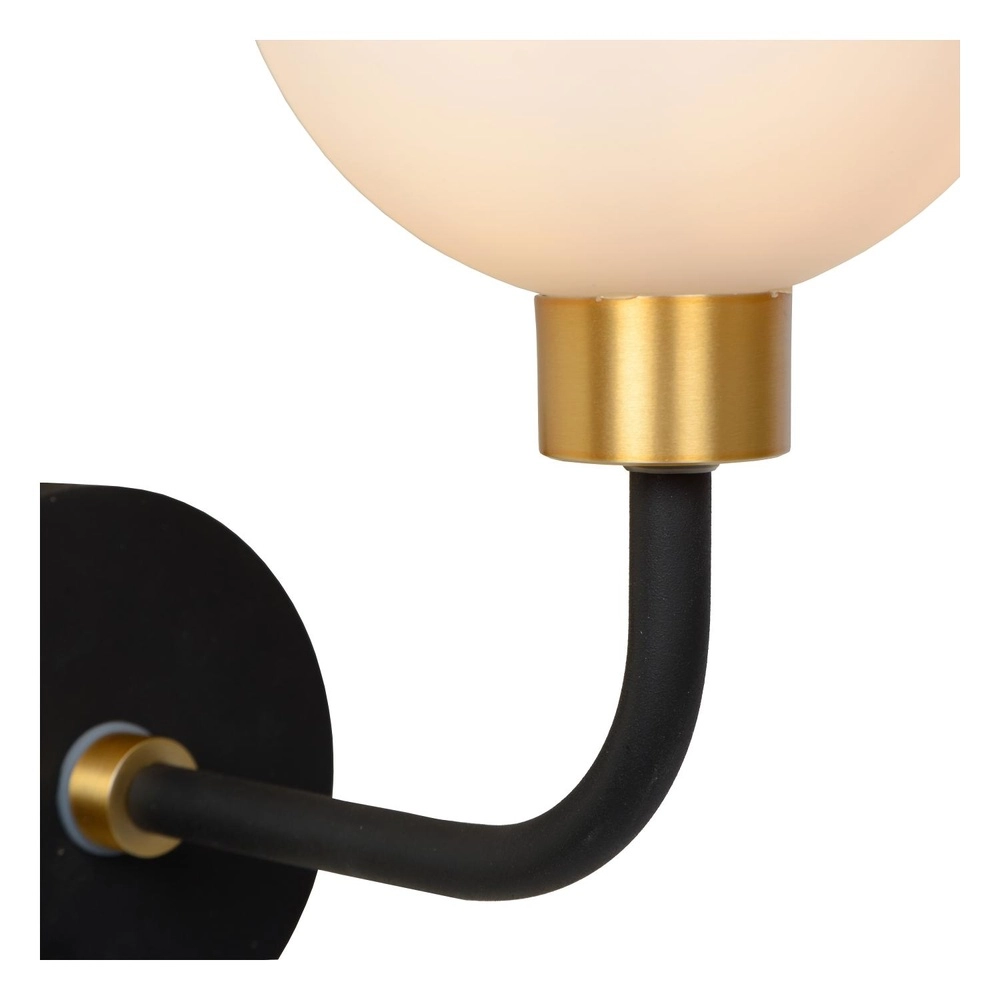 Wandlampe Berend Schwarz-Weiß Lucide 5411212302632