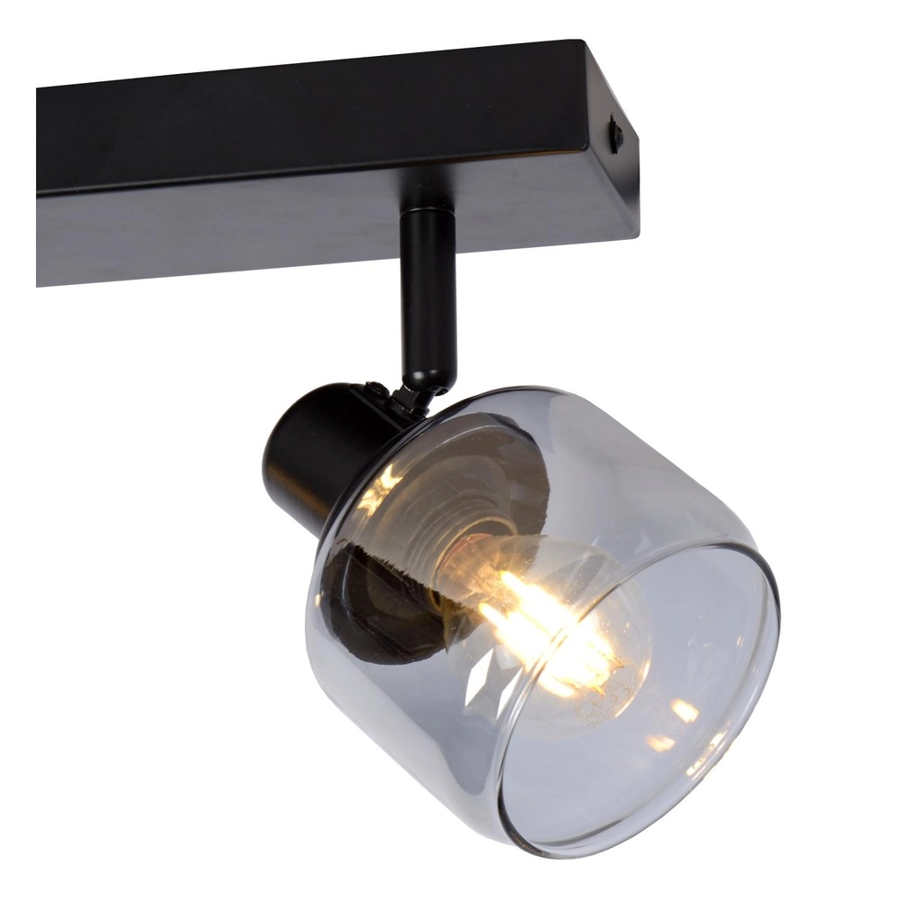 Deckenlampe Bjorn 2-Licht Schwarz Lucide 5411212771230