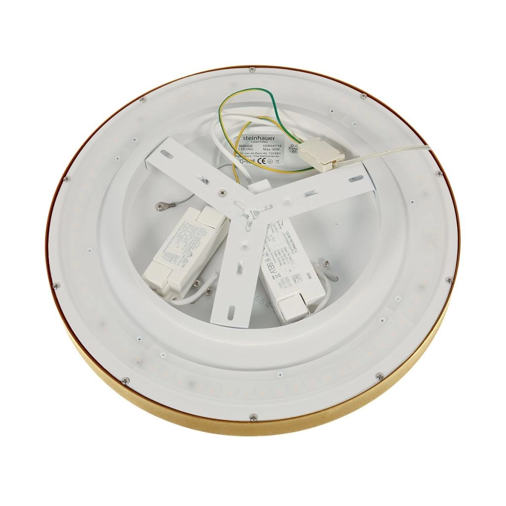 Moderne Deckenbeleuchtung Flady gold Ø30cm Steinhauer 8712746180985