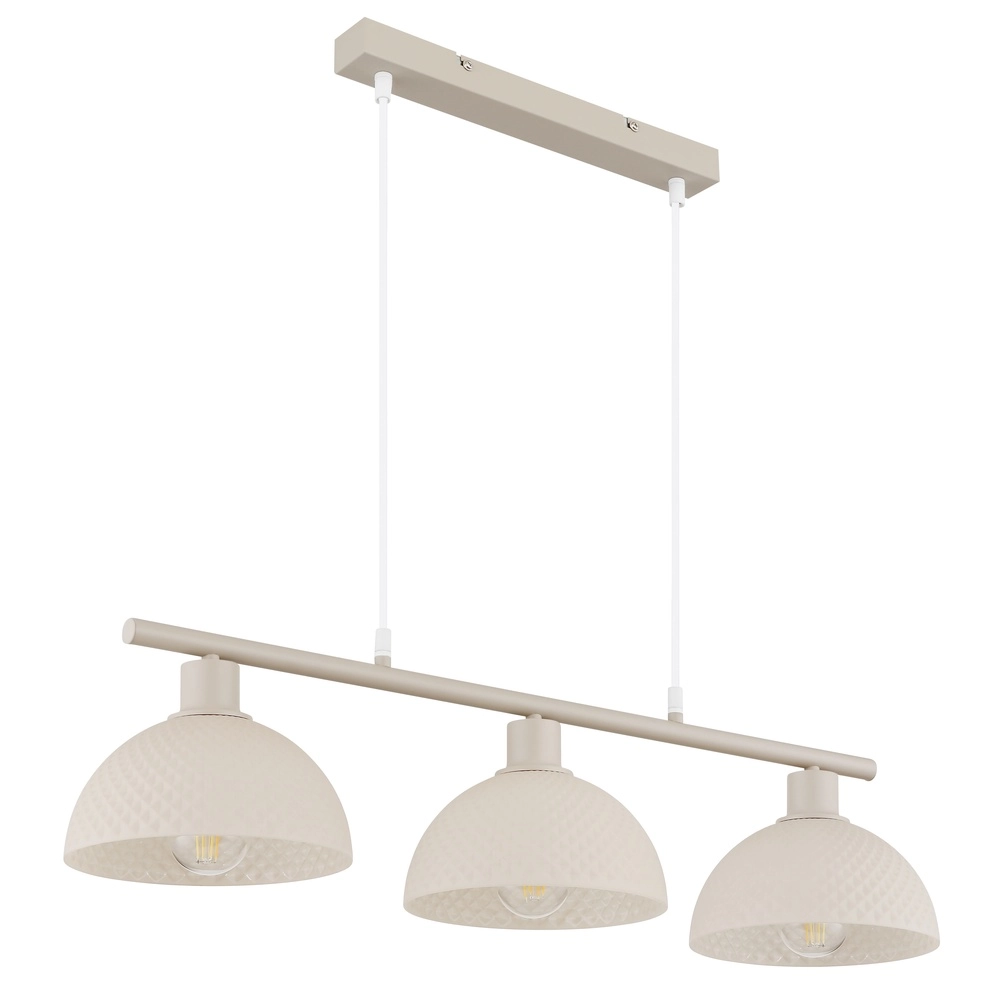 3-Licht Pendellampe Selma Sandbraun Globo 9007371592104
