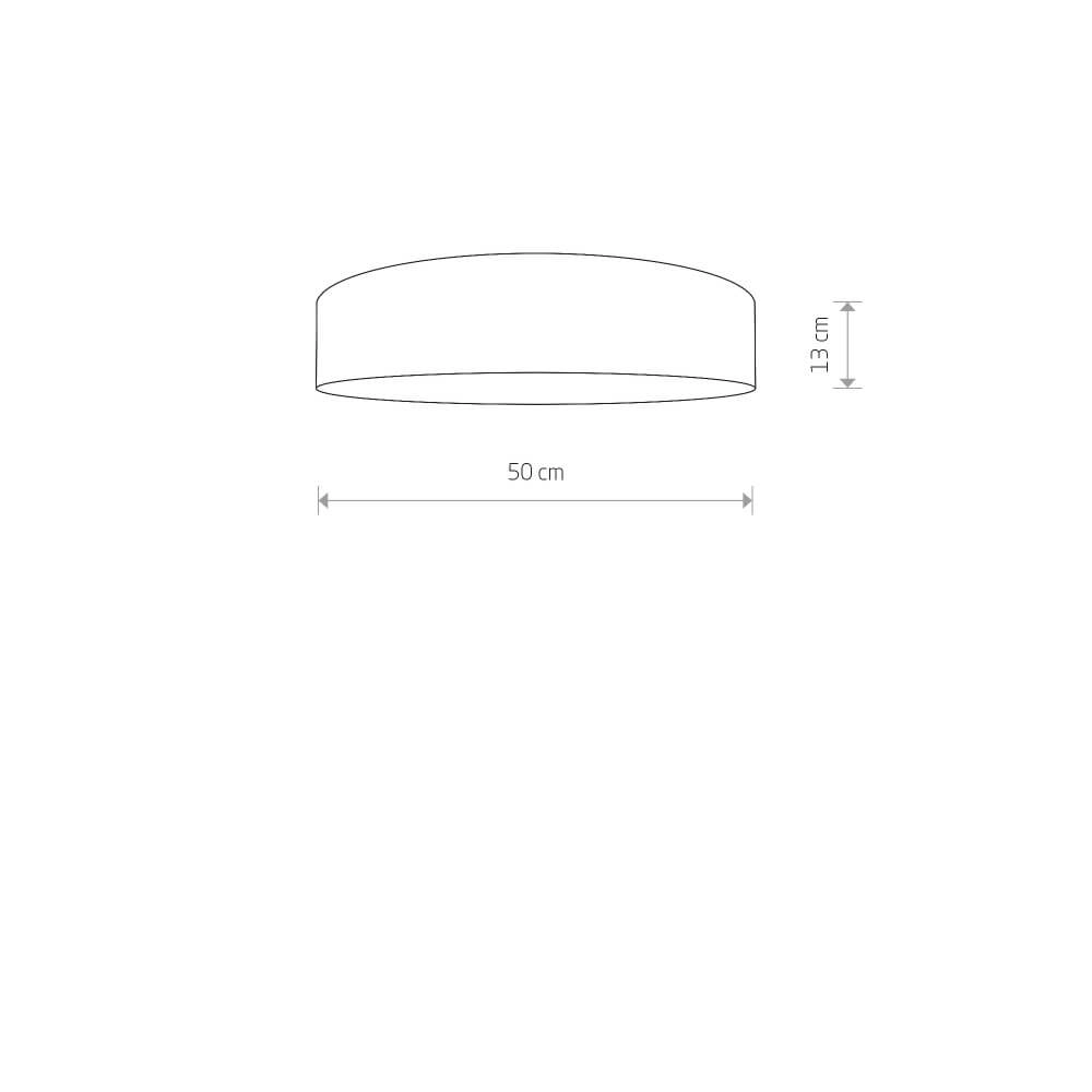 Graue Deckenlampe Turda Ø 50cm Lyora 5903139895392