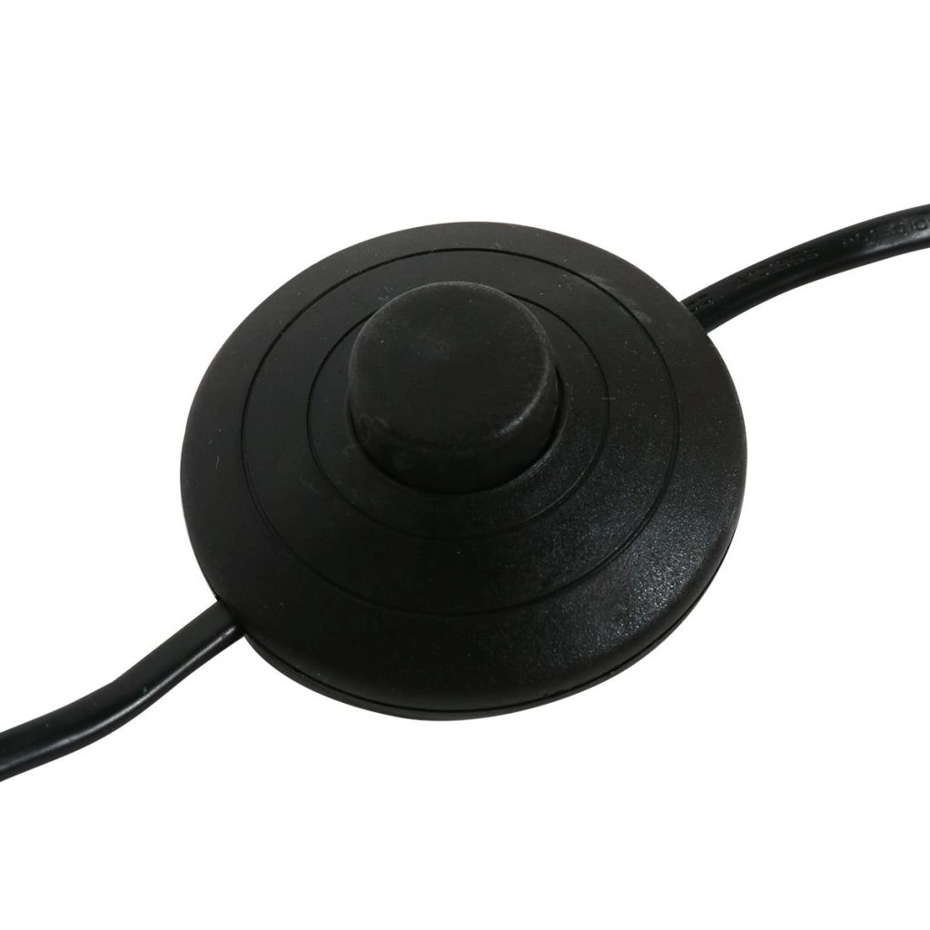 Schwarze Stehlampe Stang mit Korkkappe Ø50 cm Steinhauer 8712746180411