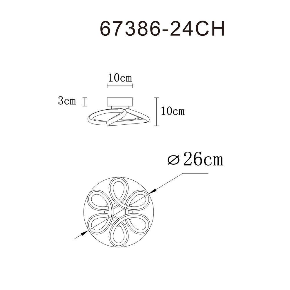 Champagnerdeckenlampe Melisand Einzigartig Globo 9007371509348